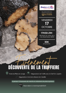 Evénement, Visite et dégustation à la Truffière de la Colline, le 17 octobre 2025, à partir de 17h30 jusqu'à 21h